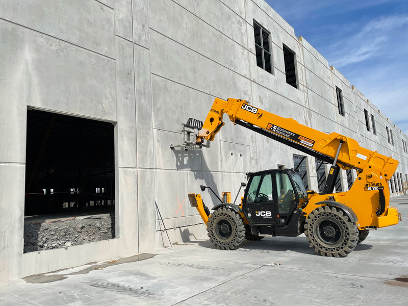 Image of concrete being placed on a building